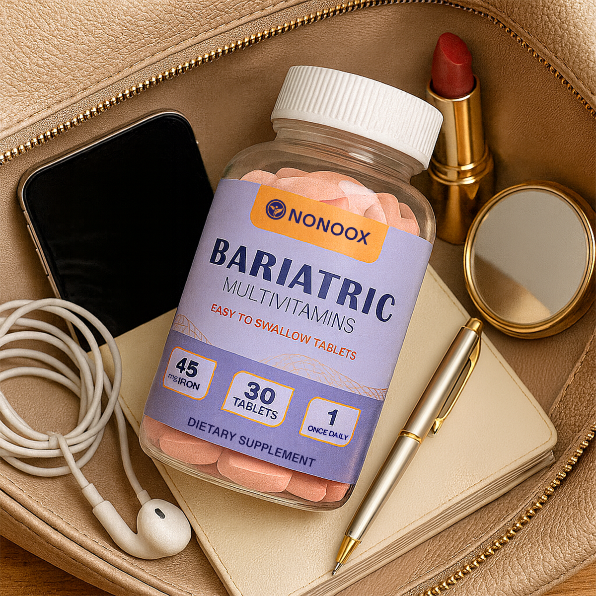 Multivitamin | 45mg Iron | Coated Tablet | Citrus Grove